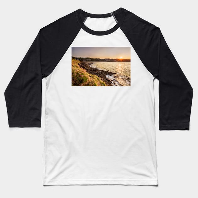 Langland Bay, Gower Baseball T-Shirt by dasantillo